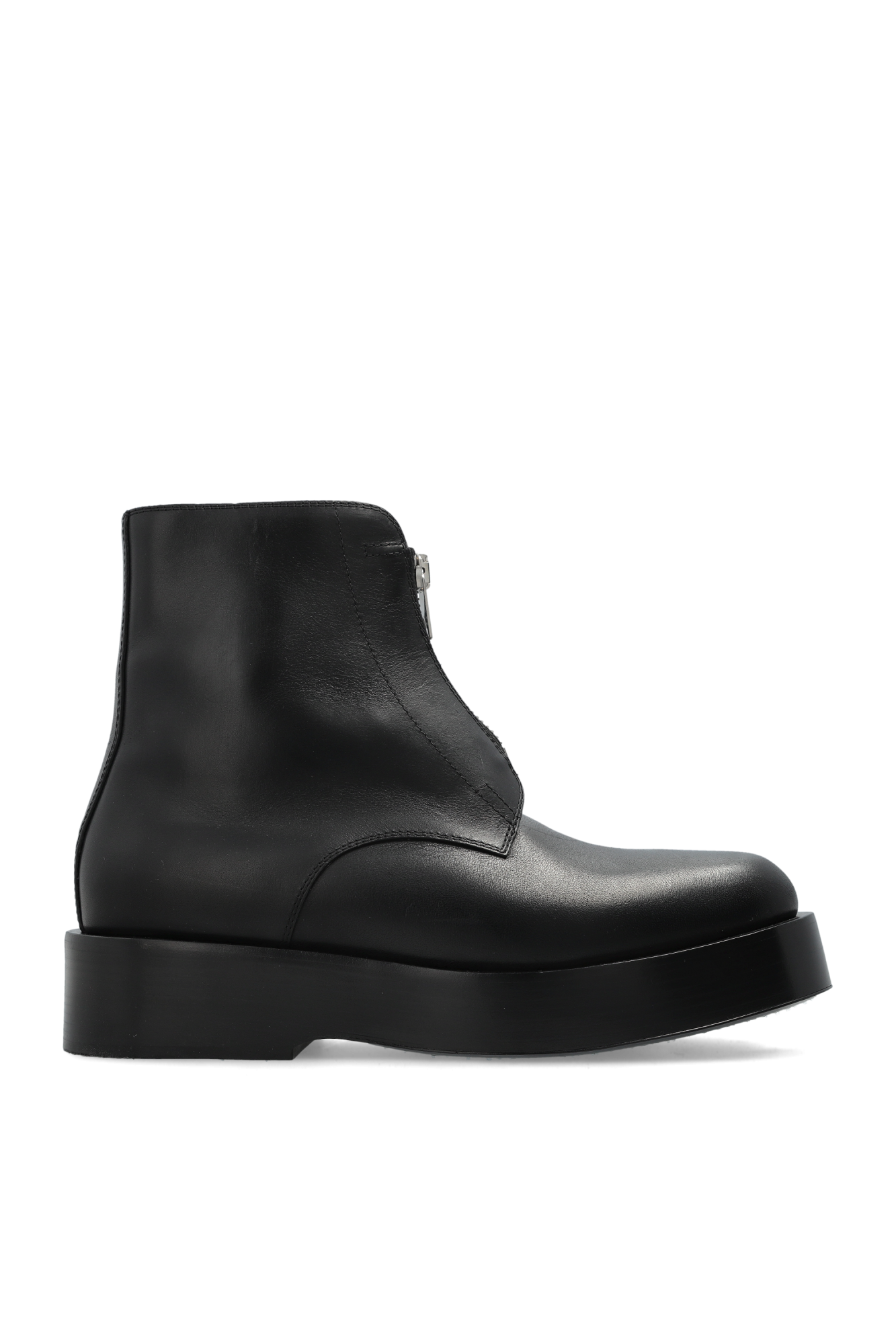 Bottega Veneta black Shibuya calf knee high leather boots